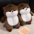 thumbnail image 6 of Jiibva Cartoon Otter Animal Slippers, Winter Warm Plush Slippers, Non-Slip Soft Closed Back Indoor Slides House Shoes for Women, Man, 6 of 7
