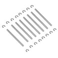 thumbnail image 2 of 1x Differential Locker Spool Lock Spool for Slash & 8Pcs Suspension Pins 44mm with E-Clips,8 x Suspension Pins 16 x E-Clips 1 x Differential Locker Spool,Black & silver, 2 of 8