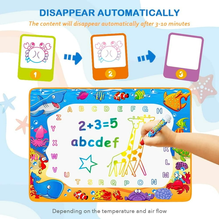 Water Doodle Mat Painting Writing Doodle Toy Board Color - Temu