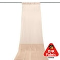 thumbnail image 5 of Efavormart Nude Sheer Premium Chiffon Curtain Panel Backdrop Drapery With Rod Pockets | 5ft x14ft, 5 of 8