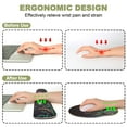 thumbnail image 3 of Ergonomic Mouse Pad with Wrist Rest and Keyboard Wrist Rest, Memory Foam Wrist Rest for Computer Keyboard, Easy Typing, Pain Relief, Mouse Pad Wrist Support for Gaming,Office, Laptop, Black Flower, 3 of 6