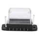 thumbnail image 4 of Bloque de fusibles de 6 vías con cubierta impermeable transparente Caja de fusibles de 6 vías para barco RV DC12V 24V Carga total 45A, 4 of 8
