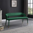 thumbnail image 2 of Meridian Furniture Destiny Green Velvet Bench, 2 of 6