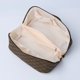 thumbnail image 1 of Bolso de maquillaje para mujer, bolso de maquillaje a cuadros de PU, para cosméticos, brochas de maquillaje, 1 of 7