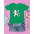 thumbnail image 3 of Colorful Dabbing Unicorn T-Shirt Juniors -Image by Shutterstock,  Small, 3 of 4