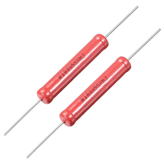 5W Power Rating 50M Ohm High Voltage Glass Glaze Film Resistors 2 Pcs