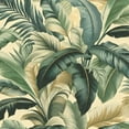 thumbnail image 6 of PIKWEEK Tropical Palm Leaves Banana Jungle Leaf Floral Pattern Tablecloth Round Table Cover White, 6 of 8