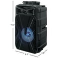 thumbnail image 3 of iLive Bluetooth Tailgate Party Karaoke Speaker, Black, ISB202B, 3 of 9