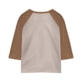 thumbnail image 5 of YunPes Girls Baseball Raglan T-Shirt 3/4 Sleeve Soft Tee Classic Casual Top Crewneck Color Block Cute Spring Summer Blouses Tops, 5 of 5
