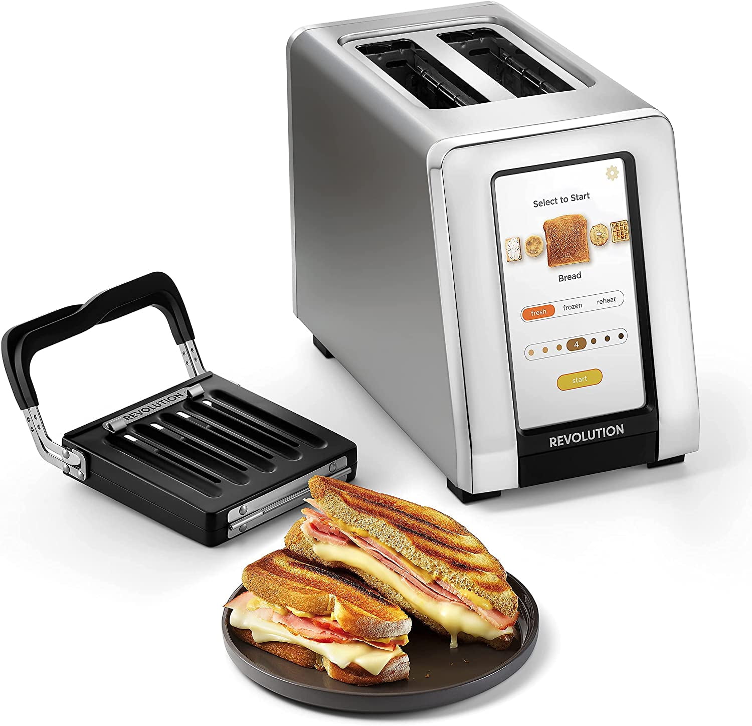 New! Revolution InstaGLO R180 Toaster + Revolution Panini Press Bundle