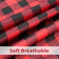 thumbnail image 5 of DriftAway Christmas Table Cloth Rectangle Red Buffalo Plaid Table Cloth with Snowflake Decorations Dining Table Cover for 6 Foot Rectangle Tables Thanksgiving Christmas tablecloths 54 x 84 Inch, 5 of 9