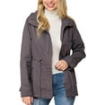 thumbnail image 4 of ORUYROP Women's Lightweight Front Zipper Solid Utility Anorak Hoodie Vest/Jacket, 4 of 7