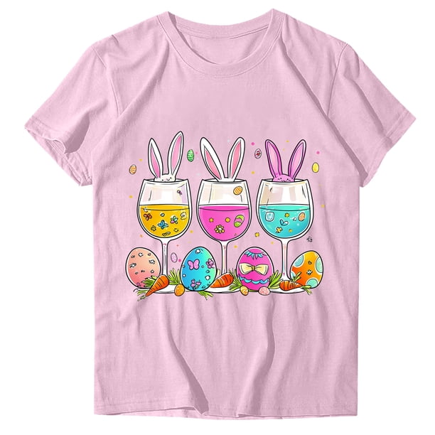 Blusas de Manga Corta para las Mujeres Divertida Impresión Cuello Redondo Camiseta Vintage, Blusas de Primavera para las Mujeres