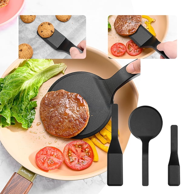 Boovnll Spatula, Three-Piece Kitchen Spatula Muffin Cookies Multi-Purpose Spatula, Kitchen Gadgets, Silicone Spatula, Metal Spatula