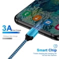 thumbnail image 5 of USB C Cable,FiveBox USB A to USB C Cables 6ft 4pack Android Type C Charging Cords 3A Fast USB C Charger Cables Nylon Braided USB C Charging Cable USB to Type C Cable 6ft(Rose,White,Purple,Blue), 5 of 8