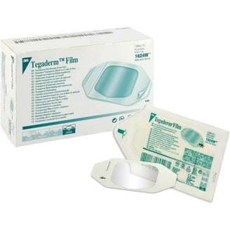 3M Tegaderm Film 1624W 95枚 3M Tegaderm Sterile Waterproof Dressing for Wounds, 2 3/8 in. x 2
