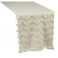 thumbnail image 6 of Chevron Modern Cotton Rectangular Table Runner with Fringe, 6 of 7