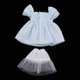 thumbnail image 5 of Adorable ropa de muñeca , lindo con ropa interior blanca, accesorios de moda, para Obitsu11 OB11 para Mini 1/12 Raya azul CUTICAT  Conjuntos de vestido de muñeca, 5 of 5