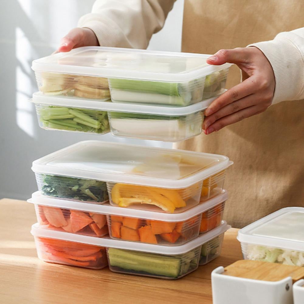 CLEARANCE! 4-Compartment Food Containers for Meats & Vegetable with ...
