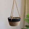 thumbnail image 2 of CreantiveArrowy Plant Pot Flower Pots Creative Weave Rustic Moroccan Style Vintage Rope Hanging Home Decor Seagrass Woven Storage, 2 of 12