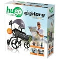 thumbnail image 5 of Hugo Explore Side-Fold Rollator Walker with Seat, Backrest and Folding Basket, Pearl Blk, 5 of 5