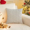 thumbnail image 4 of Twfbrm Christmas Pillow Cover, 18x18 Inch Embroidered Snowflake Throw Pillow Cover, Soft Fluffy Pillowcases Winter Holiday Decorative Cushion Covers Christmas Decorations for Couch Sofa Living Room, 4 of 6
