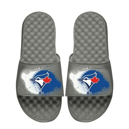 

Men s ISlide Gray Toronto Blue Jays Spray Paint Slide Sandals