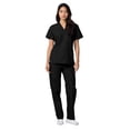 thumbnail image 4 of Adar Universal Unisex Scrub Set - Unisex V-Neck Scrub Top & Tapered Drawstring Scrub Pants, 4 of 7