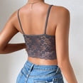 thumbnail image 4 of Njoeus Women's V Neck Spaghetti Strap Lace Trim Camis Crop Tops Sleeveless Tank Tops Camisole, 4 of 5