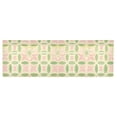thumbnail image 6 of Yayeee Kitchen Valance Rod Pocket 54" x 18" Living Room Window Curtain, Light Green Geometric, 6 of 6