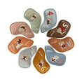 thumbnail image 1 of 9 fundas para cabezas de hierro de golf de PU, accesorios creativos para golf, protección para principiantes Mezclar colores, 1 of 8