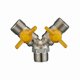 thumbnail image 4 of Brass Pipe Fitting with Gas Diverter, Double Outlet - 2 Ways., 4 of 4