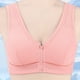 thumbnail image 1 of Karight Bras for Women No Underwire Front Zipper Closure Push Up Bralette Plus Size Full Coverage Mesh Underwear Everyday Bras, 1 of 9