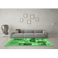 thumbnail image 3 of Ahgly Company Indoor Rectangle Abstract Emerald Green Contemporary Area Rugs, 7' x 10', 3 of 4