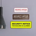 thumbnail image 3 of Standard Security Notice This Building is Alarmed Sign (White/Red) - Medium, 3 of 5