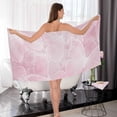 thumbnail image 7 of Coolnut Pink Butterfly Print Bath Towels Set - 1 Bath Towel 1 Washcloth Extra Absorbent 100% Cotton Towels, Super Soft Bathroom Towels for Home, Hotel Washcloth Gift, 7 of 7