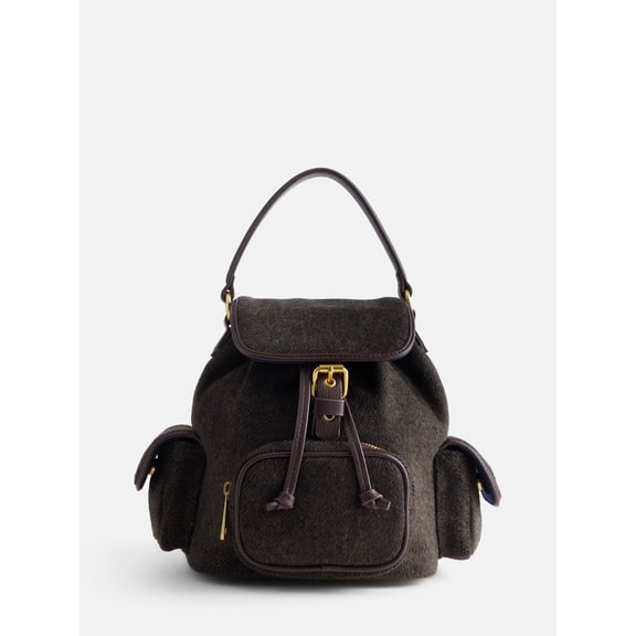 Free Assembly Women's Backpack, Smoky Olive