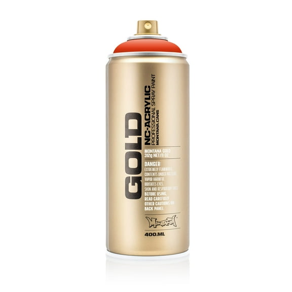 Montana Cans GOLD Spray Paint, 400ml, Red Orange