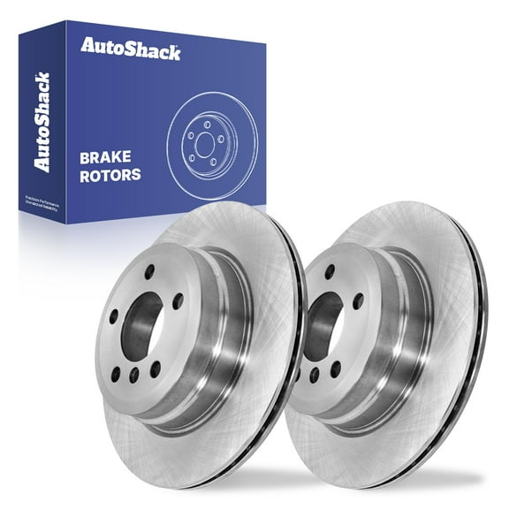AutoShack Rear Brake Rotors for BMW, X5 2007-2018 X6 2009-2019, AWD RWD L4 2.0L L6 3.0L - 12.59" (319.8 mm), 5-Lug