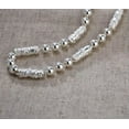 thumbnail image 5 of K-KED Pure 999 Fine Silver Chain Men Dragon Head Column Bead Link Necklace -6mm, 45g ,23.6inch, 5 of 6
