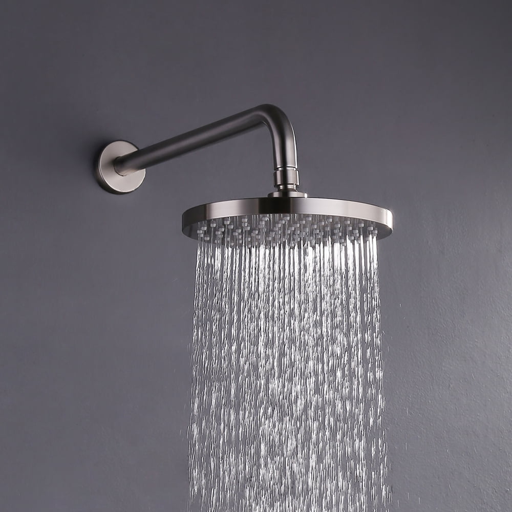 KES Extra Large 8Inch Drenching Rain Fall Shower Head Fixed Mount with