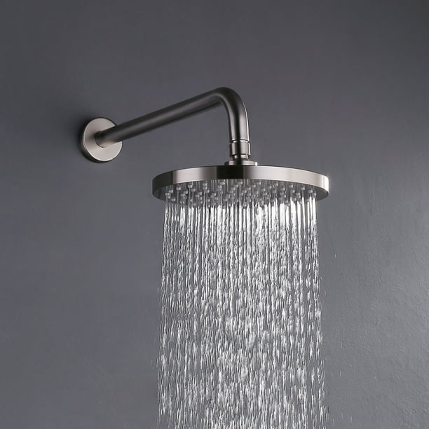 KES Extra Large 8Inch Drenching Rain Fall Shower Head Fixed Mount with