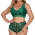 thumbnail image 3 of XmhyTop - Lenceria Mujer Erótica Talla Grande ，2XL, Ropa Mujer Curvy en Verde - Conjuntos de Lencería Sexy para Mujeres, 3 of 4