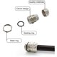 thumbnail image 3 of Prensaestopas, conectores de cable impermeables de nivel IP68, conectores de cable de latón a prueba de polvo, se pueden utilizar para unir cables de 8-12 mm (3 piezas PG13.5), 3 of 5