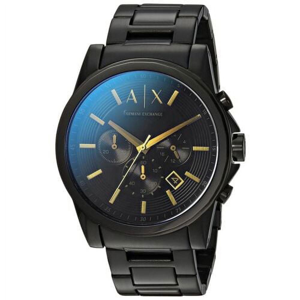 Armani Exchange Men s Ax2513 Black Stainless Steel Japanese Quartz Dress Watch