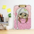 thumbnail image 6 of FMSHPON Cute Owl Clipboard Hardboard Wood Nursing Clip Board and Pull for Standard A4 Letter 13x9 inches, 6 of 7