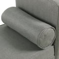 thumbnail image 7 of HomePop Rimo Upholstered Storage Bench - Gray, 7 of 7