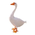 thumbnail image 1 of Estatua de ganso realista decorativa figura de pájaro escultura animal plástico pluma 26 cm x 16 cm x 38 cm, 1 of 9