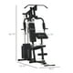 Soozier Machine d'Entraînement de Poids à Domicile Machine d'Entraînement Multifonction avec Pile de Poids de 143lbs pour l'Entraînement Complet du Corps et de la Force – image 3 sur 9