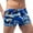 Blue, variant on Sngxgn Mens Comfort Fit Soft Cotton Stretch Long Leg Boxer Briefs(Coffee,L)